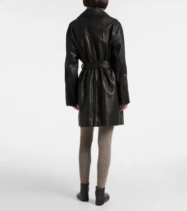 The Row Siempra leather coat | Thumbnail 3 The Row Siempra leather coat | Thumbnail 3