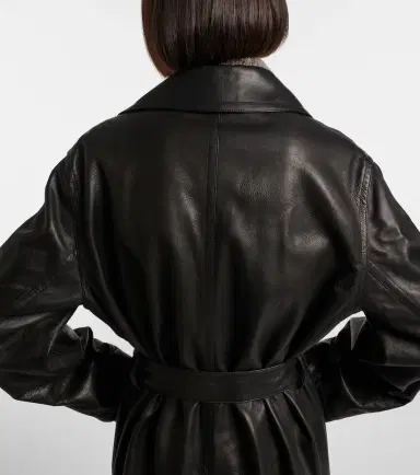 The Row Siempra leather coat | Thumbnail 4 The Row Siempra leather coat | Thumbnail 4