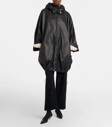 The Row Cassandre leather coat | Thumbnail 7 The Row Cassandre leather coat | Thumbnail 7