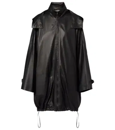 The Row Cassandre leather coat | Thumbnail 1 The Row Cassandre leather coat | Thumbnail 1