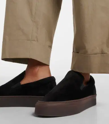 The Row MH suede slip-on shoes | Thumbnail 5 The Row MH suede slip-on shoes | Thumbnail 5