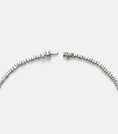 Suzanne Kalan Mini 18kt white gold tennis necklace with diamonds | Thumbnail 2 Suzanne Kalan Mini 18kt white gold tennis necklace with diamonds | Thumbnail 2