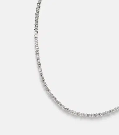 Suzanne Kalan Mini 18kt white gold tennis necklace with diamonds | Thumbnail 3 Suzanne Kalan Mini 18kt white gold tennis necklace with diamonds | Thumbnail 3