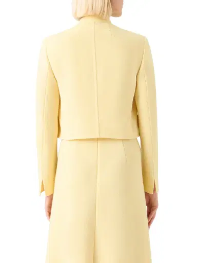 Akris Helena Wool Crepe Open-Front Short Jacket | Thumbnail 4 Akris Helena Wool Crepe Open-Front Short Jacket | Thumbnail 4