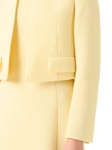 Akris Helena Wool Crepe Open-Front Short Jacket | Thumbnail 5 Akris Helena Wool Crepe Open-Front Short Jacket | Thumbnail 5