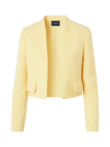 Akris Helena Wool Crepe Open-Front Short Jacket | Thumbnail 1 Akris Helena Wool Crepe Open-Front Short Jacket | Thumbnail 1