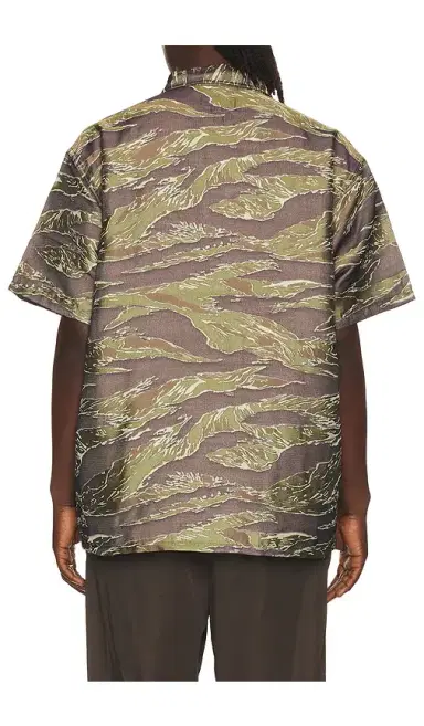 Beams Plus Mil-Sht Tiger Stripe Mesh Jacquard | Thumbnail 6 Beams Plus Mil-Sht Tiger Stripe Mesh Jacquard | Thumbnail 6