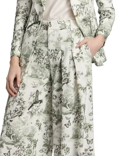 Alice + Olivia Women's Blaire Printed Linen-Blend Wide-Leg Pants - Daybreak - Size 10 | Thumbnail 6 Alice + Olivia Women's Blaire Printed Linen-Blend Wide-Leg Pants - Daybreak - Size 10 | Thumbnail 6
