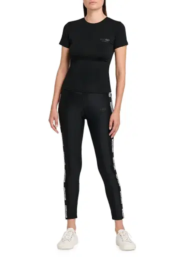 MOSCHINO Women's 2-Pack Logo Cotton-Blend T-Shirt Set - Multi Black | Thumbnail 1 MOSCHINO Women's 2-Pack Logo Cotton-Blend T-Shirt Set - Multi Black | Thumbnail 1