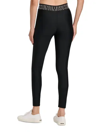 MOSCHINO Women's Logo Stretch Leggings - Black - Size XS | Thumbnail 5 MOSCHINO Women's Logo Stretch Leggings - Black - Size XS | Thumbnail 5