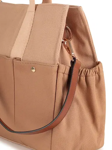 Chloé Canvas Changing Bag - Stone | Thumbnail 4 Chloé Canvas Changing Bag - Stone | Thumbnail 4