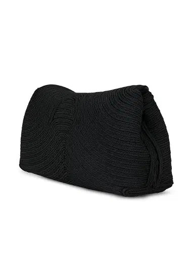 Toteme Women's T-Lock Mini Rope Clutch - Black | Thumbnail 4 Toteme Women's T-Lock Mini Rope Clutch - Black | Thumbnail 4