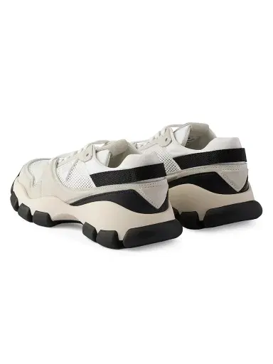 Prada Women's Mesh Fabric and Suede Sneakers | Thumbnail 3 Prada Women's Mesh Fabric and Suede Sneakers | Thumbnail 3
