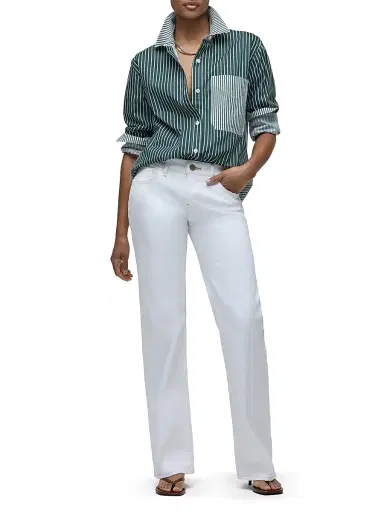 Hudson Jeans Women's Kelli Low-Rise Straight-Leg Jeans - White | Thumbnail 2 Hudson Jeans Women's Kelli Low-Rise Straight-Leg Jeans - White | Thumbnail 2