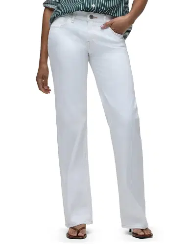 Hudson Jeans Women's Kelli Low-Rise Straight-Leg Jeans - White | Thumbnail 4 Hudson Jeans Women's Kelli Low-Rise Straight-Leg Jeans - White | Thumbnail 4