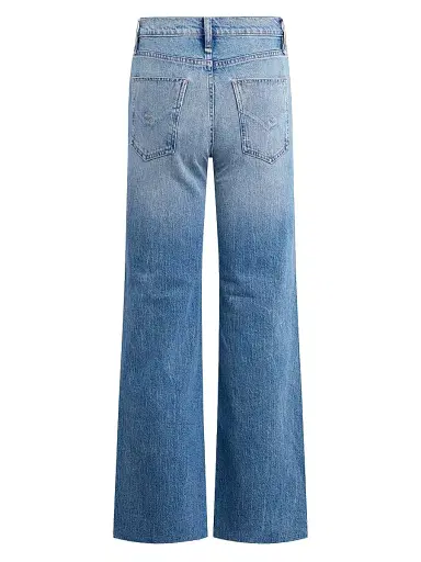 Hudson Jeans Women's Rosie Distressed High-Rise Wide-Leg Jeans - My Way | Thumbnail 3 Hudson Jeans Women's Rosie Distressed High-Rise Wide-Leg Jeans - My Way | Thumbnail 3