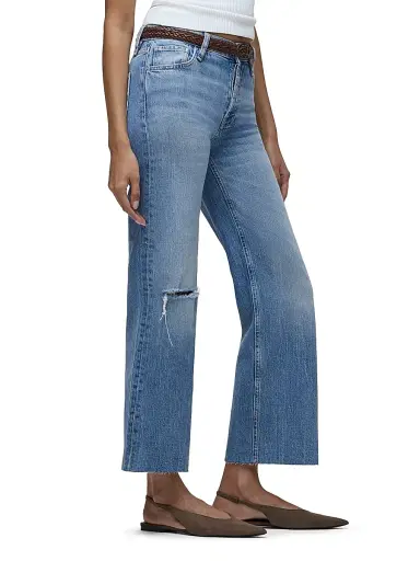 Hudson Jeans Women's Rosie Distressed High-Rise Wide-Leg Jeans - My Way | Thumbnail 5 Hudson Jeans Women's Rosie Distressed High-Rise Wide-Leg Jeans - My Way | Thumbnail 5