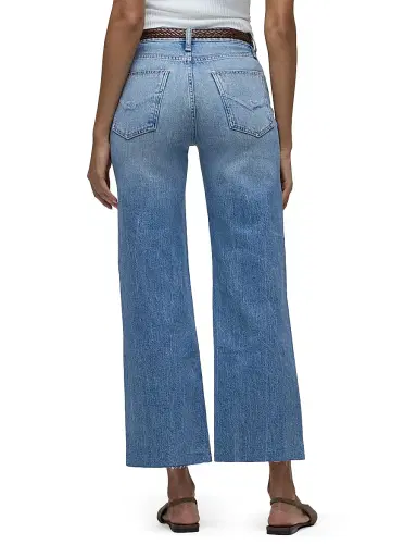 Hudson Jeans Women's Rosie Distressed High-Rise Wide-Leg Jeans - My Way | Thumbnail 6 Hudson Jeans Women's Rosie Distressed High-Rise Wide-Leg Jeans - My Way | Thumbnail 6