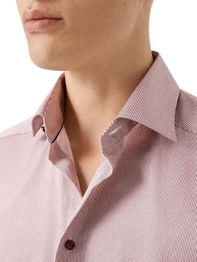 Eton Men's Slim-Fit Striped Twill Shirt | Thumbnail 4 Eton Men's Slim-Fit Striped Twill Shirt | Thumbnail 4