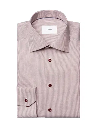 Eton Men's Slim-Fit Striped Twill Shirt | Thumbnail 1 Eton Men's Slim-Fit Striped Twill Shirt | Thumbnail 1