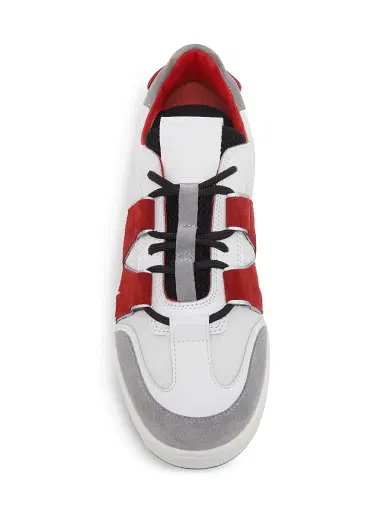MOSCHINO Men's M Low-Top Sneakers - White Grey - Size 13 | Thumbnail 4 MOSCHINO Men's M Low-Top Sneakers - White Grey - Size 13 | Thumbnail 4