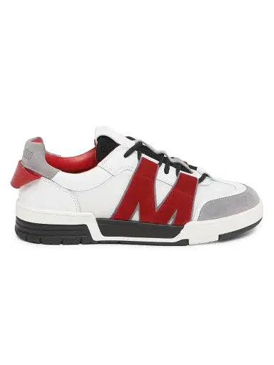 MOSCHINO Men's M Low-Top Sneakers - White Grey - Size 13 | Thumbnail 1 MOSCHINO Men's M Low-Top Sneakers - White Grey - Size 13 | Thumbnail 1