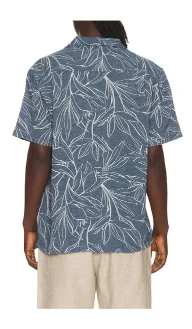Marine Layer Jacquard Linen Resort Shirt | Thumbnail 2 Marine Layer Jacquard Linen Resort Shirt | Thumbnail 2