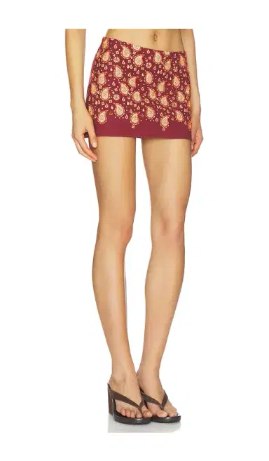 Understated Leather x REVOLVE Beaded Paisley Mini Skirt | Thumbnail 2 Understated Leather x REVOLVE Beaded Paisley Mini Skirt | Thumbnail 2
