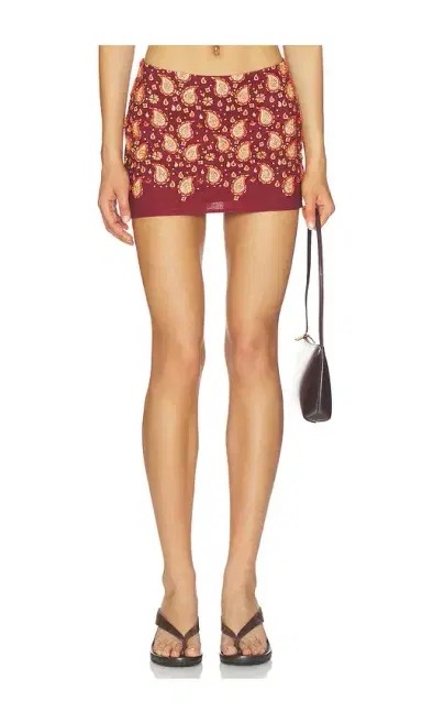 Understated Leather x REVOLVE Beaded Paisley Mini Skirt | Thumbnail 1 Understated Leather x REVOLVE Beaded Paisley Mini Skirt | Thumbnail 1