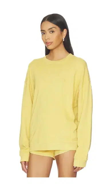 ÉTERNE Lightweight French Terry Oversized Crewneck Sweatshirt | Thumbnail 2 ÉTERNE Lightweight French Terry Oversized Crewneck Sweatshirt | Thumbnail 2