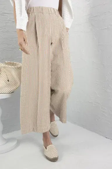 Brunello Cucinelli Stripe Elastic Waist Pant | Thumbnail 3 Brunello Cucinelli Stripe Elastic Waist Pant | Thumbnail 3