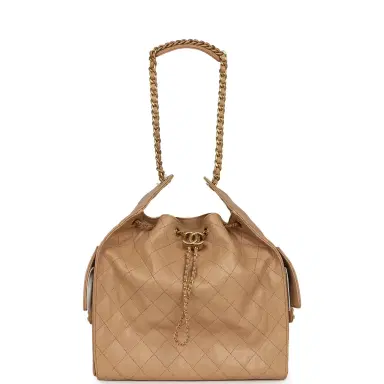 Chanel Chanel Medium 25 Hobo Bag Beige Caviar Antique Gold Hardware | Thumbnail 7 Chanel Chanel Medium 25 Hobo Bag Beige Caviar Antique Gold Hardware | Thumbnail 7