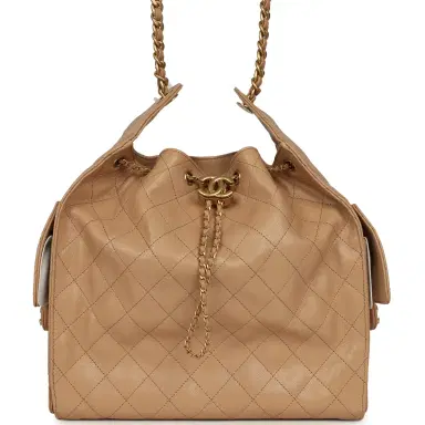 Chanel Chanel Medium 25 Hobo Bag Beige Caviar Antique Gold Hardware | Thumbnail 1 Chanel Chanel Medium 25 Hobo Bag Beige Caviar Antique Gold Hardware | Thumbnail 1