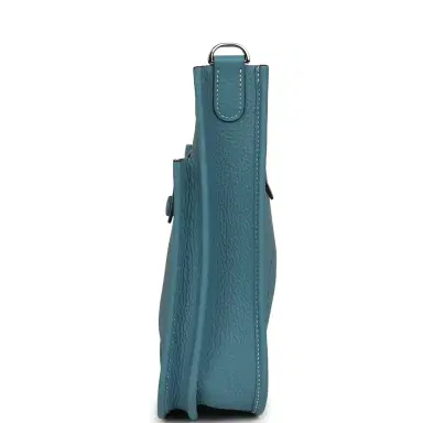 HERMÈS Hermes Evelyne 23 Blue Jean Clemence Palladium Hardware | Thumbnail 3 HERMÈS Hermes Evelyne 23 Blue Jean Clemence Palladium Hardware | Thumbnail 3