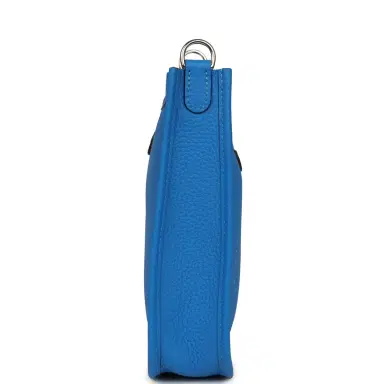 HERMÈS Hermes Evelyne TPM New Bleu Hydra Clemence Palladium Hardware | Thumbnail 3 HERMÈS Hermes Evelyne TPM New Bleu Hydra Clemence Palladium Hardware | Thumbnail 3