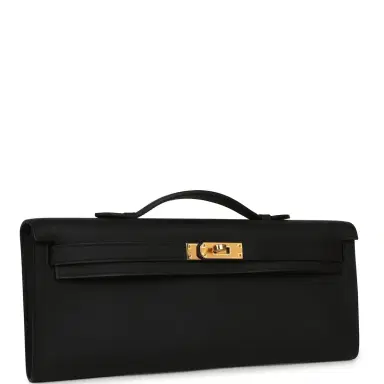 HERMÈS Hermes Kelly Cut Black Swift Gold Hardware | Thumbnail 2 HERMÈS Hermes Kelly Cut Black Swift Gold Hardware | Thumbnail 2