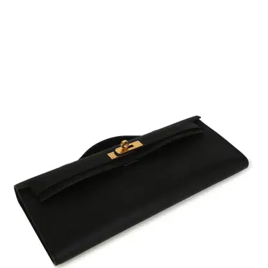 HERMÈS Hermes Kelly Cut Black Swift Gold Hardware | Thumbnail 4 HERMÈS Hermes Kelly Cut Black Swift Gold Hardware | Thumbnail 4