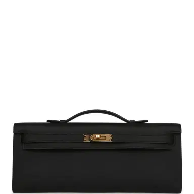 HERMÈS Hermes Kelly Cut Black Swift Gold Hardware | Thumbnail 1 HERMÈS Hermes Kelly Cut Black Swift Gold Hardware | Thumbnail 1