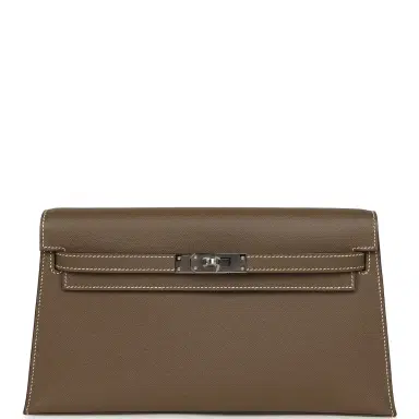 HERMÈS Hermes Kelly Elan Etoupe Madame Palladium Hardware | Thumbnail 7 HERMÈS Hermes Kelly Elan Etoupe Madame Palladium Hardware | Thumbnail 7