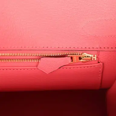 HERMÈS Hermes Special Order (HSS) Birkin 30 Etain and Rose Azalee Epsom Brushed Gold Hardware | Thumbnail 9 HERMÈS Hermes Special Order (HSS) Birkin 30 Etain and Rose Azalee Epsom Brushed Gold Hardware | Thumbnail 9