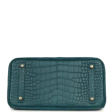 HERMÈS Pre-owned Hermes Birkin 30 Colvert Matte Alligator Gold Hardware | Thumbnail 6 HERMÈS Pre-owned Hermes Birkin 30 Colvert Matte Alligator Gold Hardware | Thumbnail 6