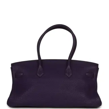 HERMÈS Vintage Hermes Shoulder Birkin 42 JPG Iris Togo Palladium Hardware | Thumbnail 4 HERMÈS Vintage Hermes Shoulder Birkin 42 JPG Iris Togo Palladium Hardware | Thumbnail 4
