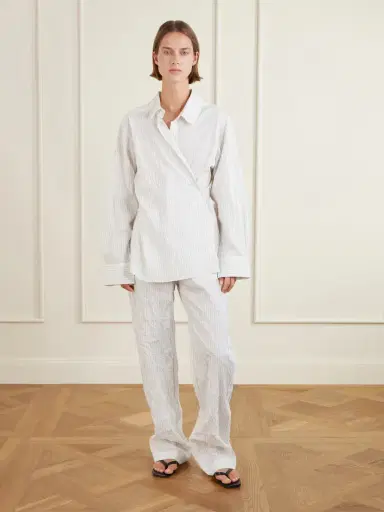 RÓHE Striped Crepon Shirt | Thumbnail 2 RÓHE Striped Crepon Shirt | Thumbnail 2