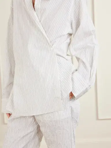 RÓHE Striped Crepon Shirt | Thumbnail 4 RÓHE Striped Crepon Shirt | Thumbnail 4