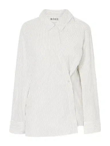 RÓHE Striped Crepon Shirt | Thumbnail 1 RÓHE Striped Crepon Shirt | Thumbnail 1