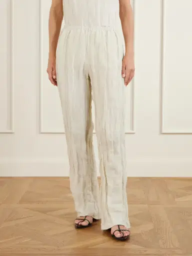 RÓHE Crinkled Cotton-blend Wide-leg Pants | Thumbnail 3 RÓHE Crinkled Cotton-blend Wide-leg Pants | Thumbnail 3
