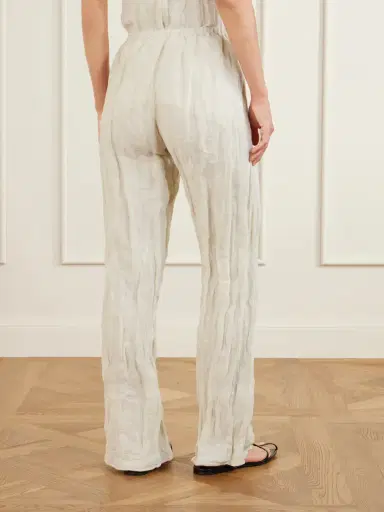 RÓHE Crinkled Cotton-blend Wide-leg Pants | Thumbnail 4 RÓHE Crinkled Cotton-blend Wide-leg Pants | Thumbnail 4