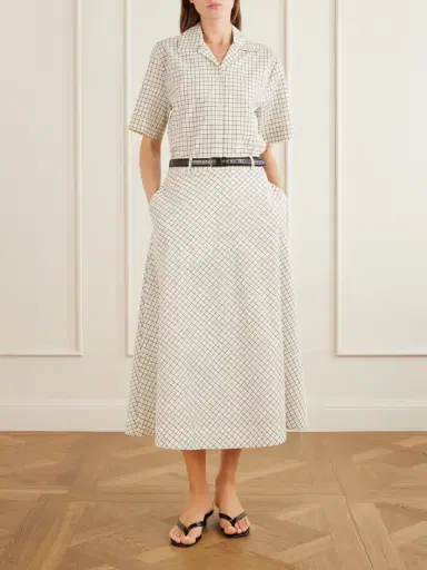 RÓHE Checked Cotton-blend Shirt | Thumbnail 2 RÓHE Checked Cotton-blend Shirt | Thumbnail 2