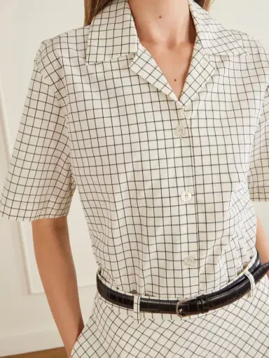 RÓHE Checked Cotton-blend Shirt | Thumbnail 5 RÓHE Checked Cotton-blend Shirt | Thumbnail 5