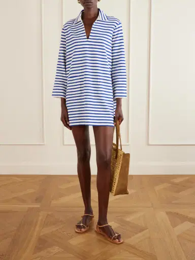 Polo Ralph Lauren Striped Cotton-jersey Mini Dress | Thumbnail 2 Polo Ralph Lauren Striped Cotton-jersey Mini Dress | Thumbnail 2